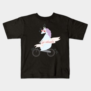 Fitness BICYCLE bike cycling unicorn Kids T-Shirt